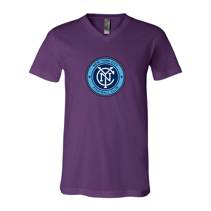 Men’s New York City FC - BELLA + CANVAS - Jersey V-Neck Tee - 3005