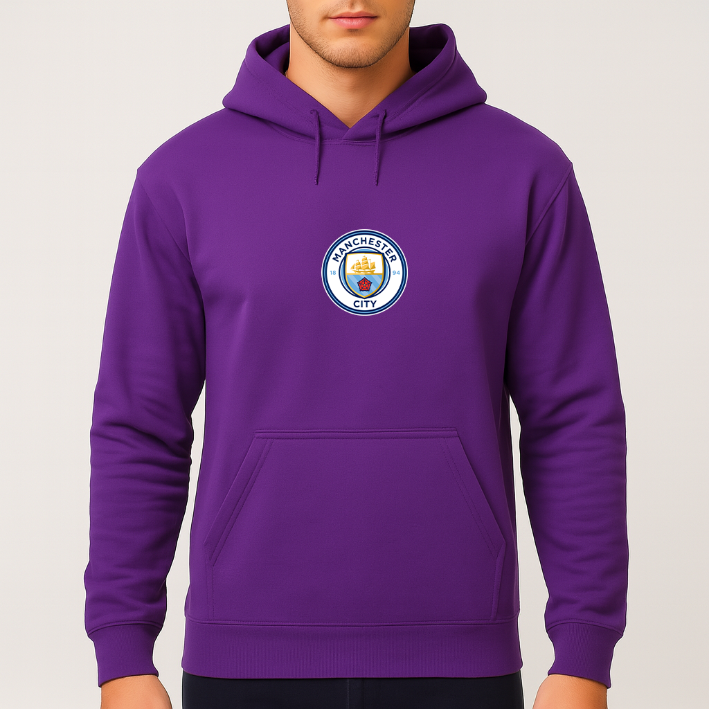 Men's Manchester City Soccer Pullover Hoodie