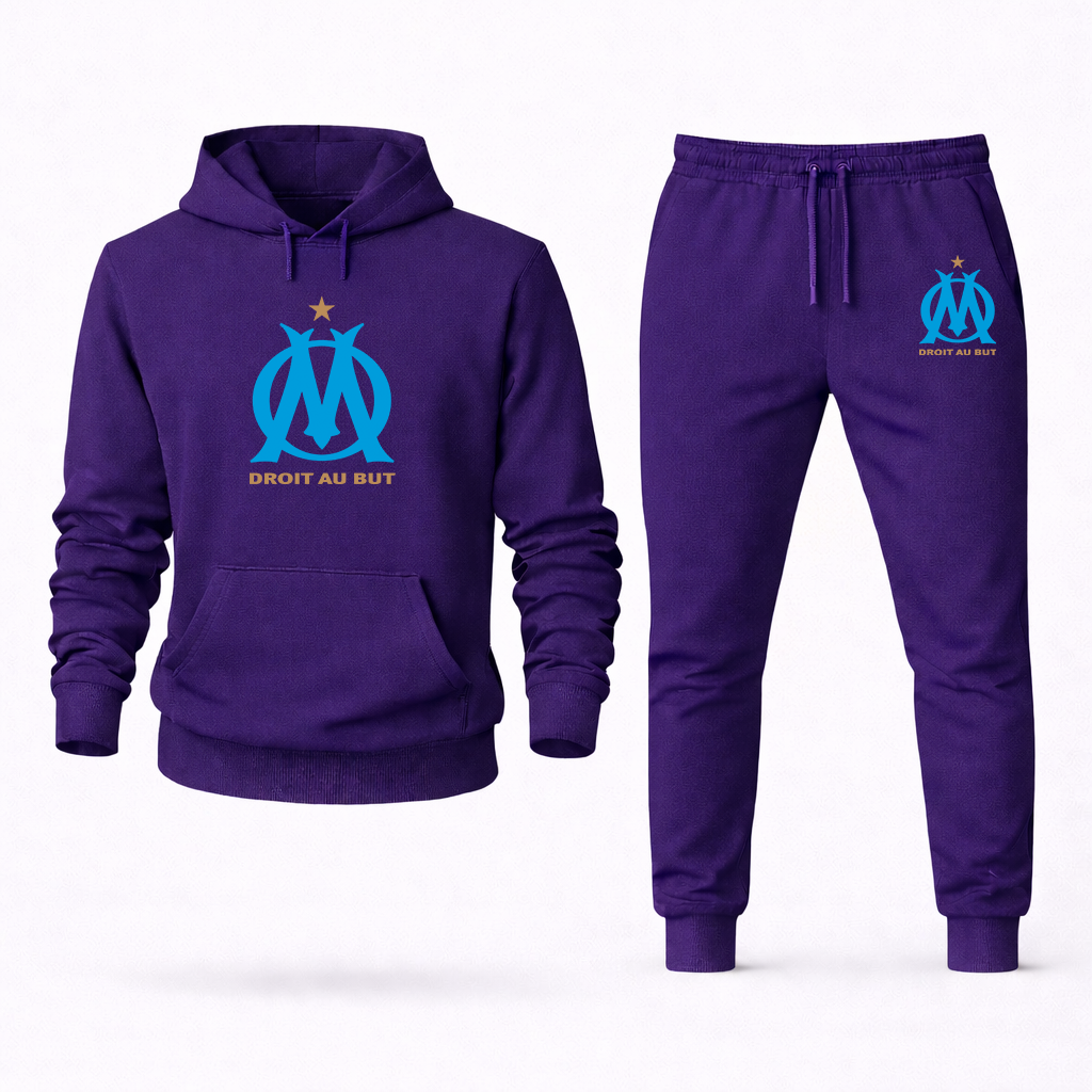 Men's Olympique de Marseille FC Hoodie Joggers Set