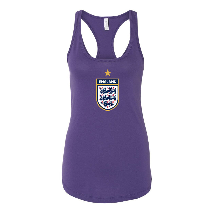 Women's England National Soccer Team Racerback Tank Top
