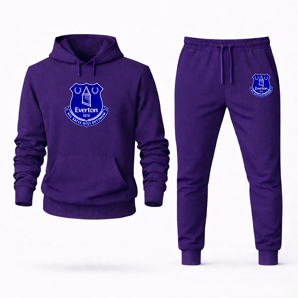 Men's Everton FC Logo Hoodie Joggers Set