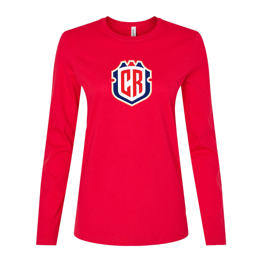 Women's Costa Rica National Soccer Team Long Sleeve T-Shirt