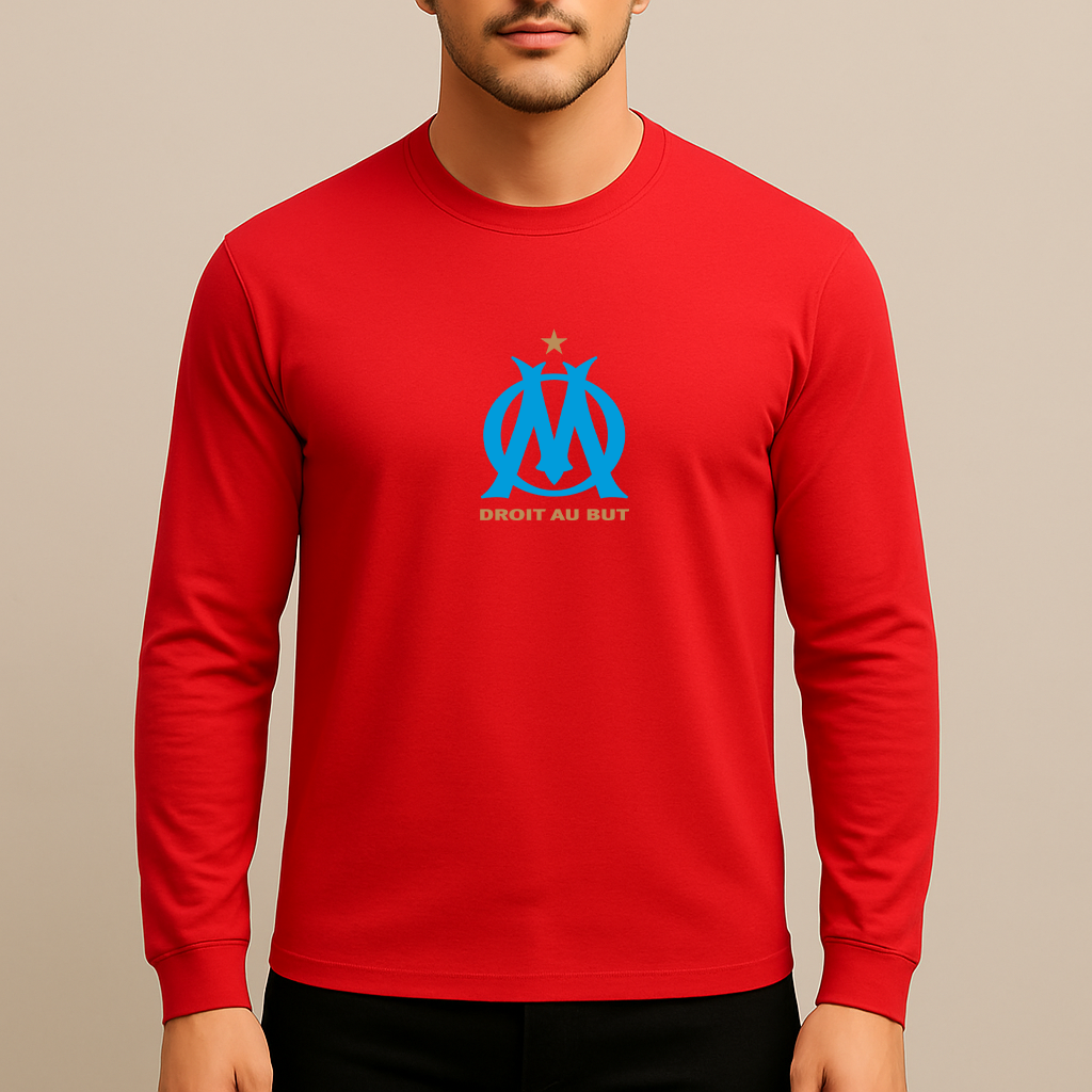 Men's Olympique de Marseille FC Long Sleeve T-Shirt