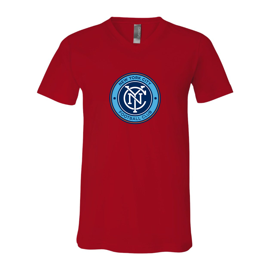 Men’s New York City FC - BELLA + CANVAS - Jersey V-Neck Tee - 3005