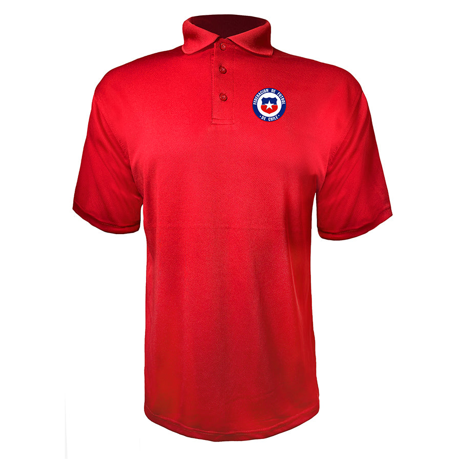 Men's Chile National Soccer Team Polyester Polo