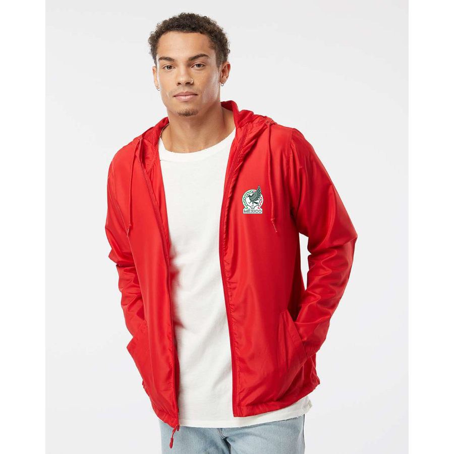 Men’s Mexico Soccer - Independent Trading Co. - Lightweight Windbreaker Full-Zip Jacket - EXP54LWZ