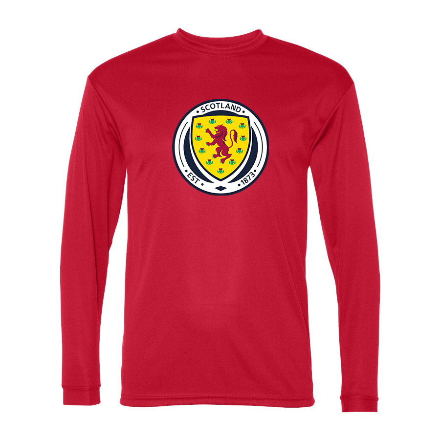Men’s Scotland National Soccer Team - C2 Sport - Performance Long Sleeve T-Shirt - 5104