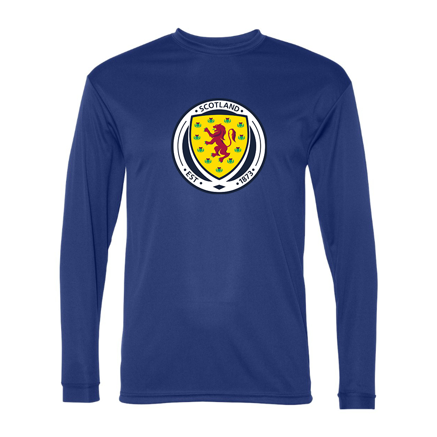 Men’s Scotland National Soccer Team - C2 Sport - Performance Long Sleeve T-Shirt - 5104