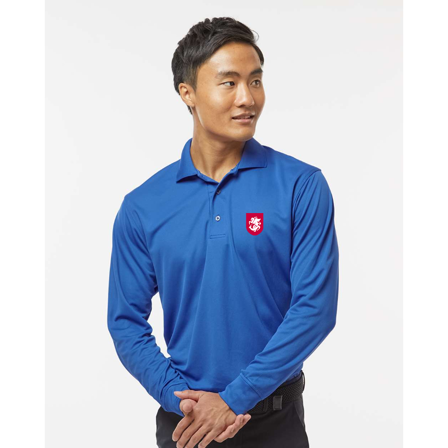 Men's Georgia National Soccer Team - Paragon - Prescott Long Sleeve Polo - 110
