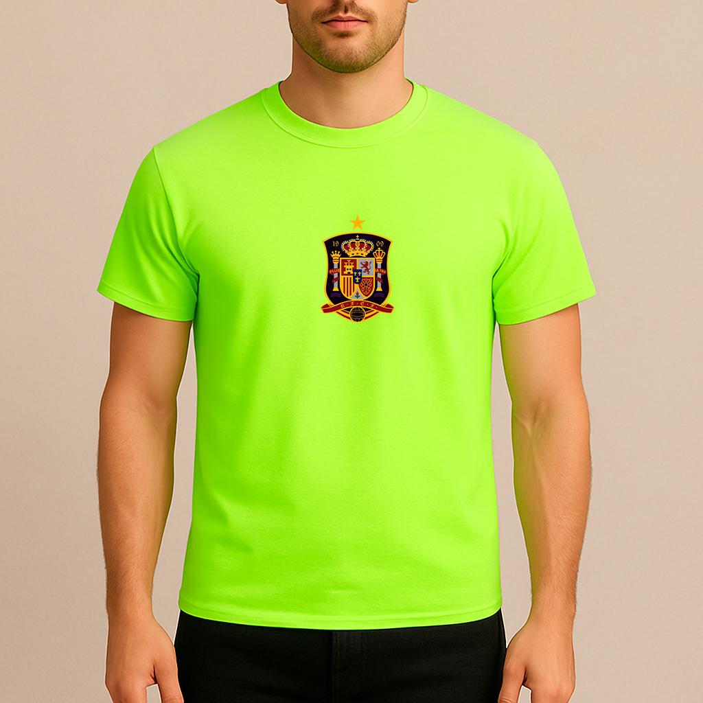 Men's Spain National Soccer Team Cotton T-Shirt