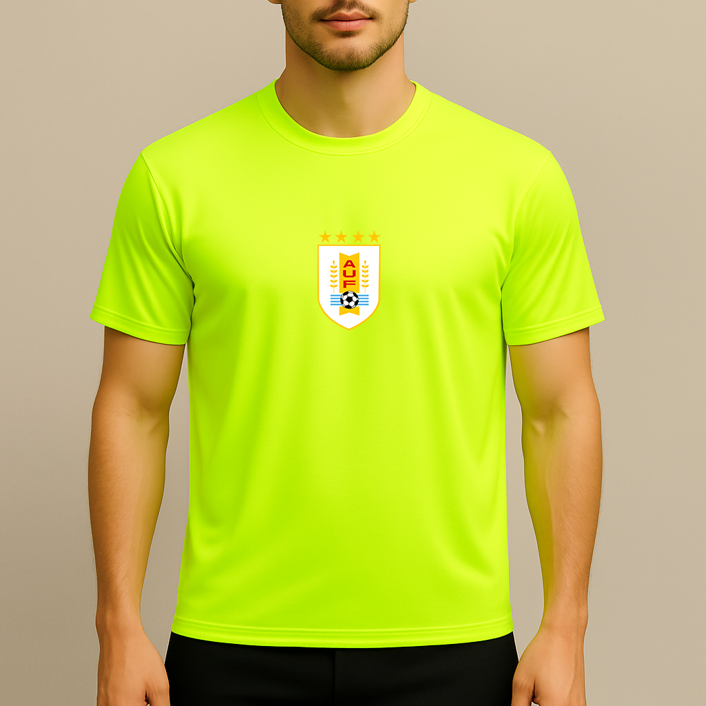 Men's Uruguay National Soccer Team Polyester T-Shirt
