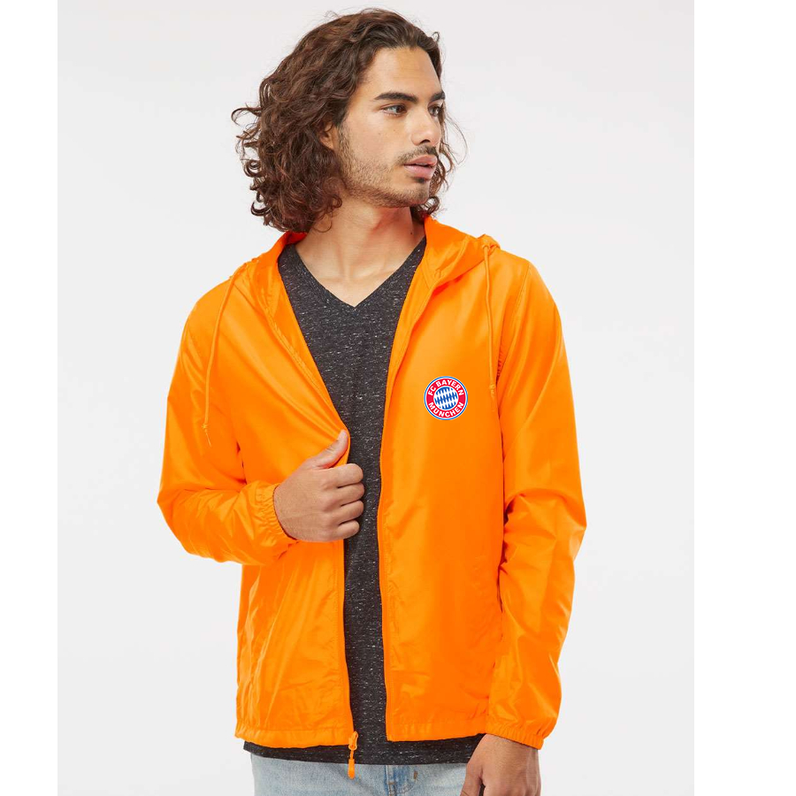 Men’s F.C. Bayern Munich Soccer- Independent Trading Co. - Lightweight Windbreaker Full-Zip Jacket - EXP54LWZ