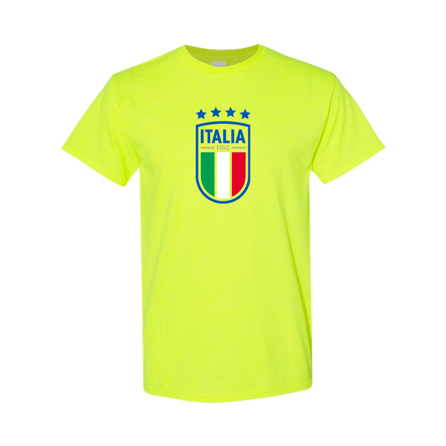 Men's Italy National Soccer Cotton T-Shirt