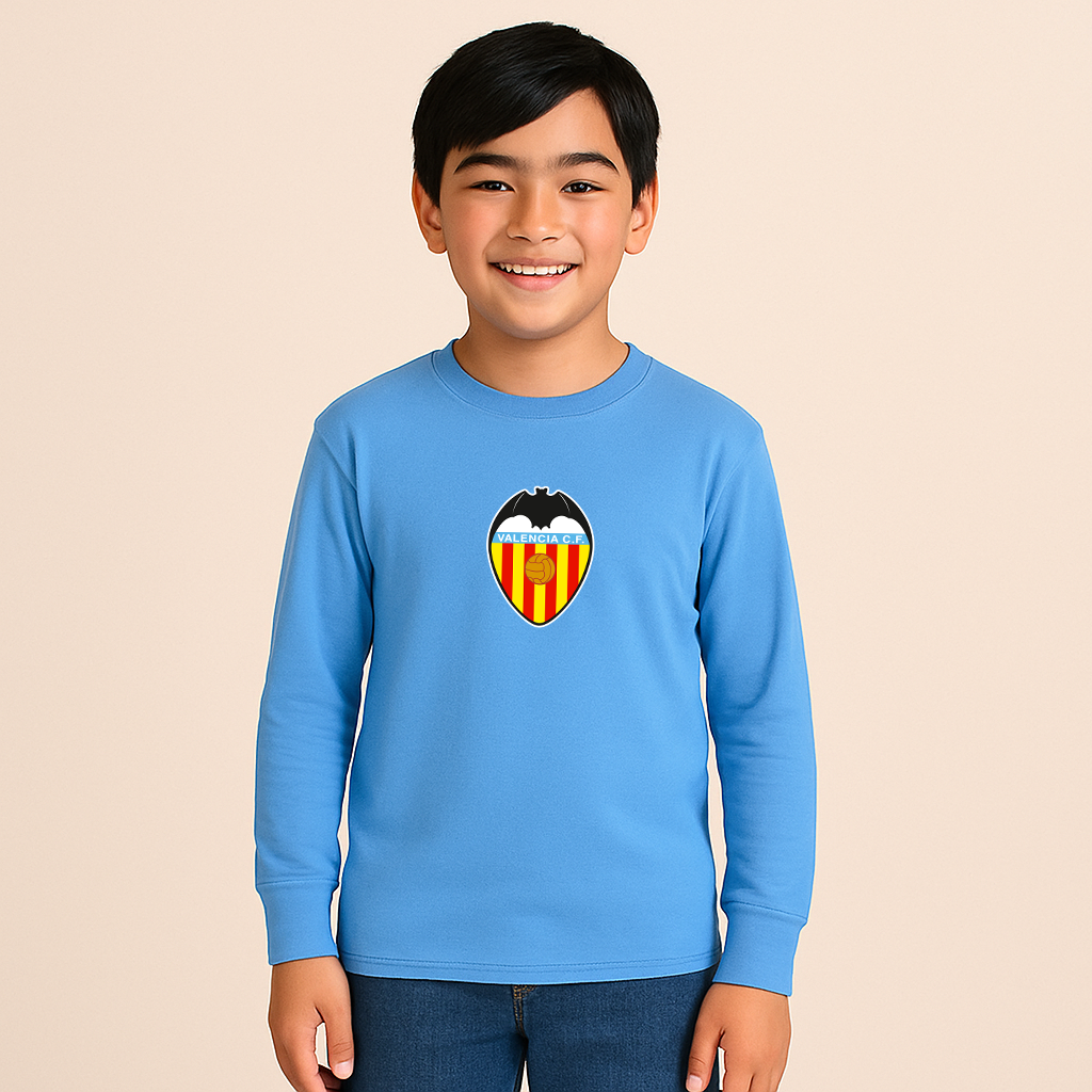 Youth Kids Valencia FC Long Sleeve T-Shirt