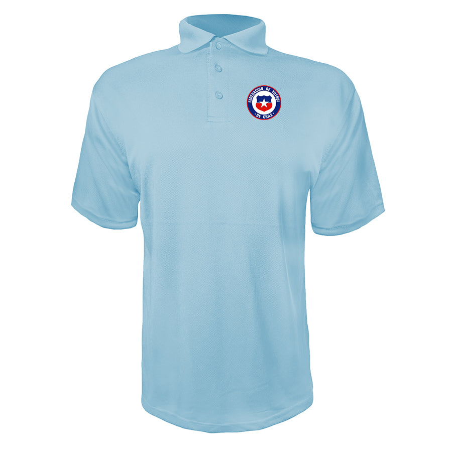 Men's Chile National Soccer Team Polyester Polo
