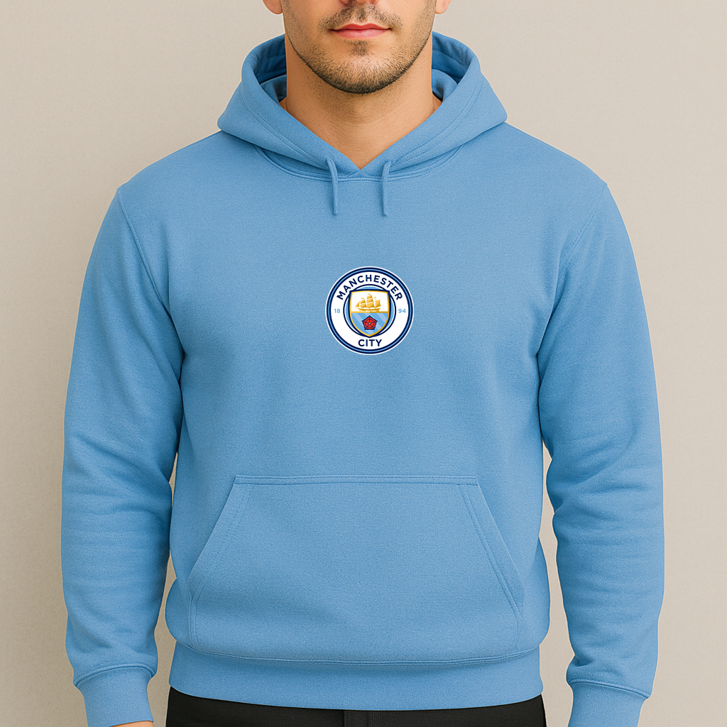 Men's Manchester City Soccer Pullover Hoodie
