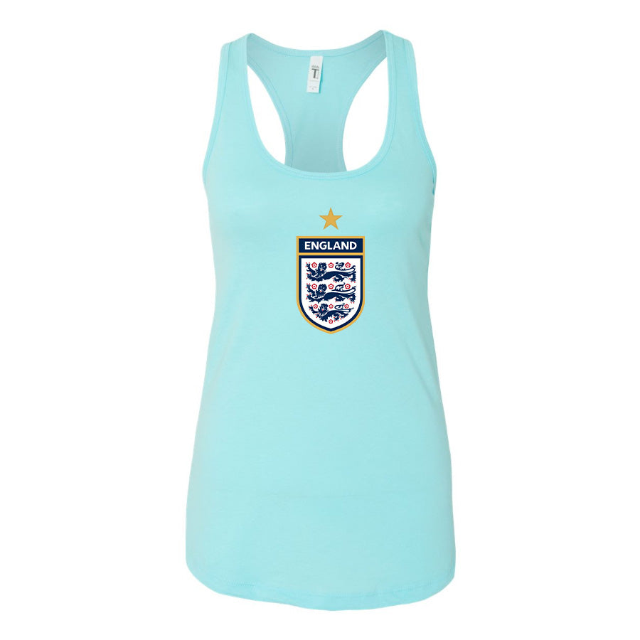 Women's England National Soccer Team Racerback Tank Top