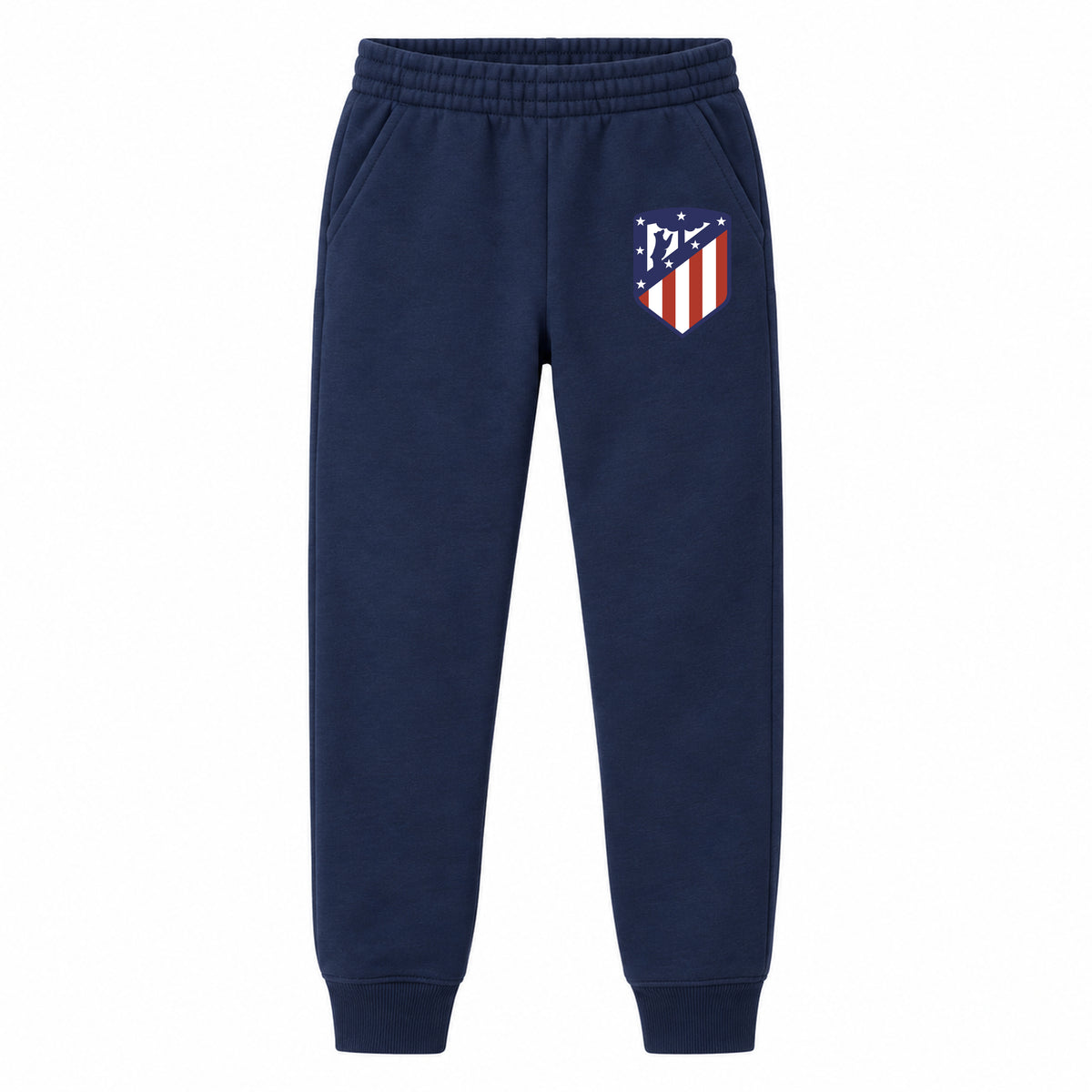 Atletico Madrid FC youth jogger sweatpants, Navy Blue, Youth Large ages 10–12