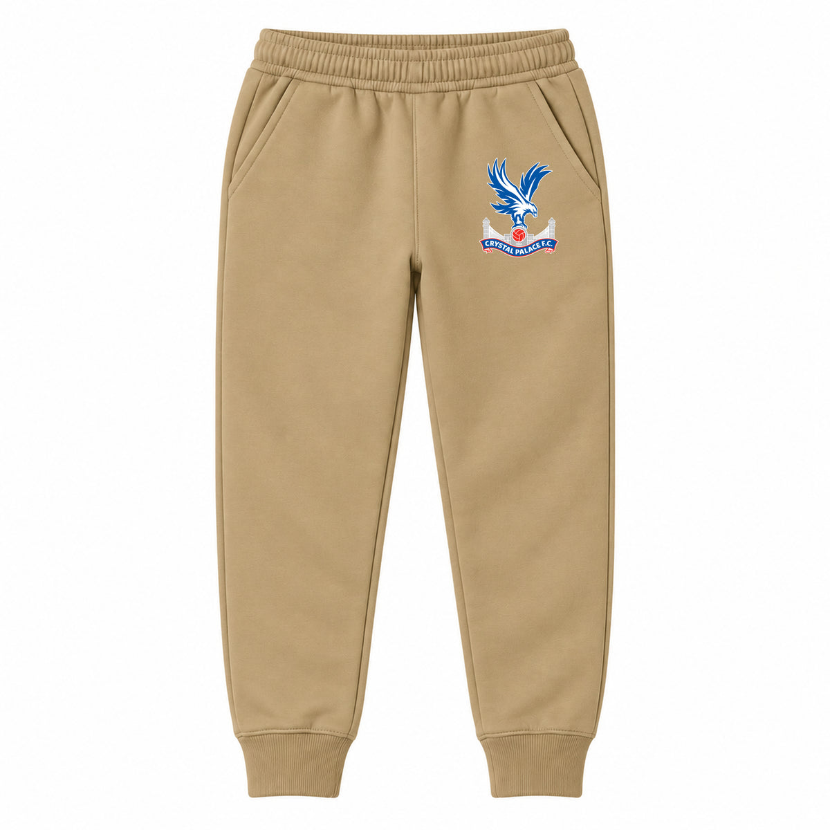 Crystal Palace F.C youth jogger sweatpants, Khaki, Youth Large ages 10–12