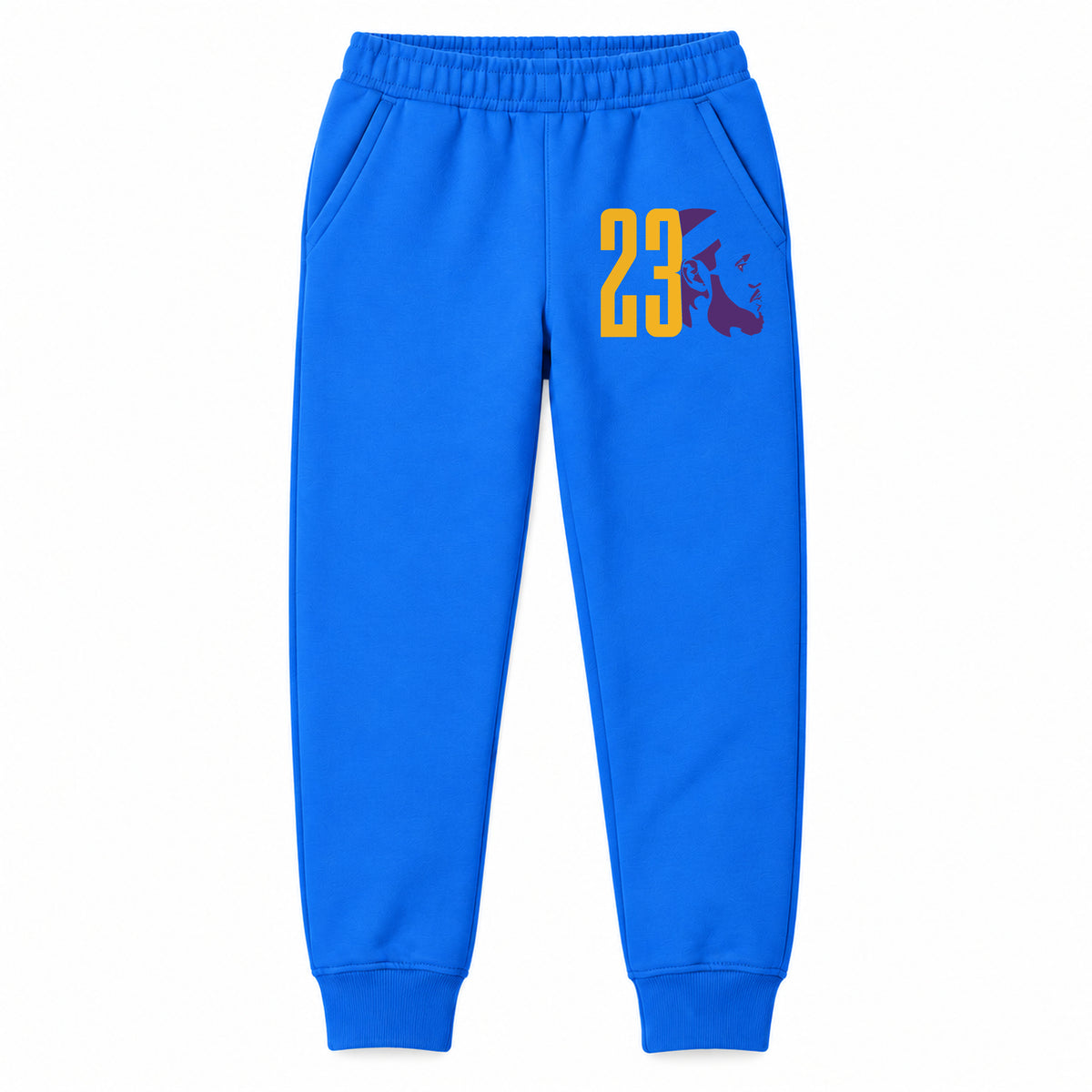 Lebron James 23 youth jogger sweatpants, Blue, Youth Large ages 10–12