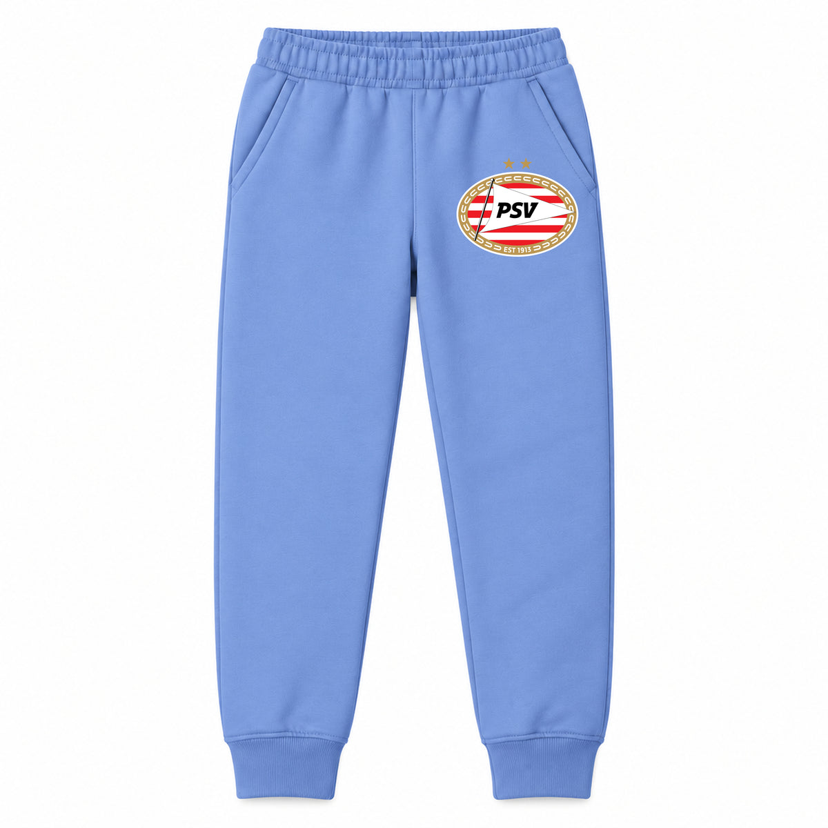 PSV Eindhoven FC youth jogger sweatpants, Carolina Blue, Youth Large ages 10–12