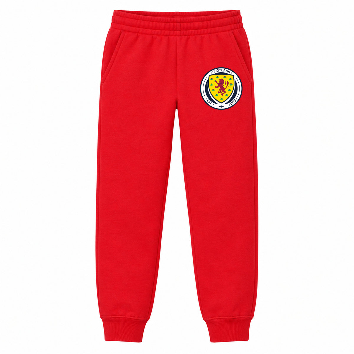 Scotland National Soccer Team youth jogger sweatpants, Red, Youth Large ages 10–12