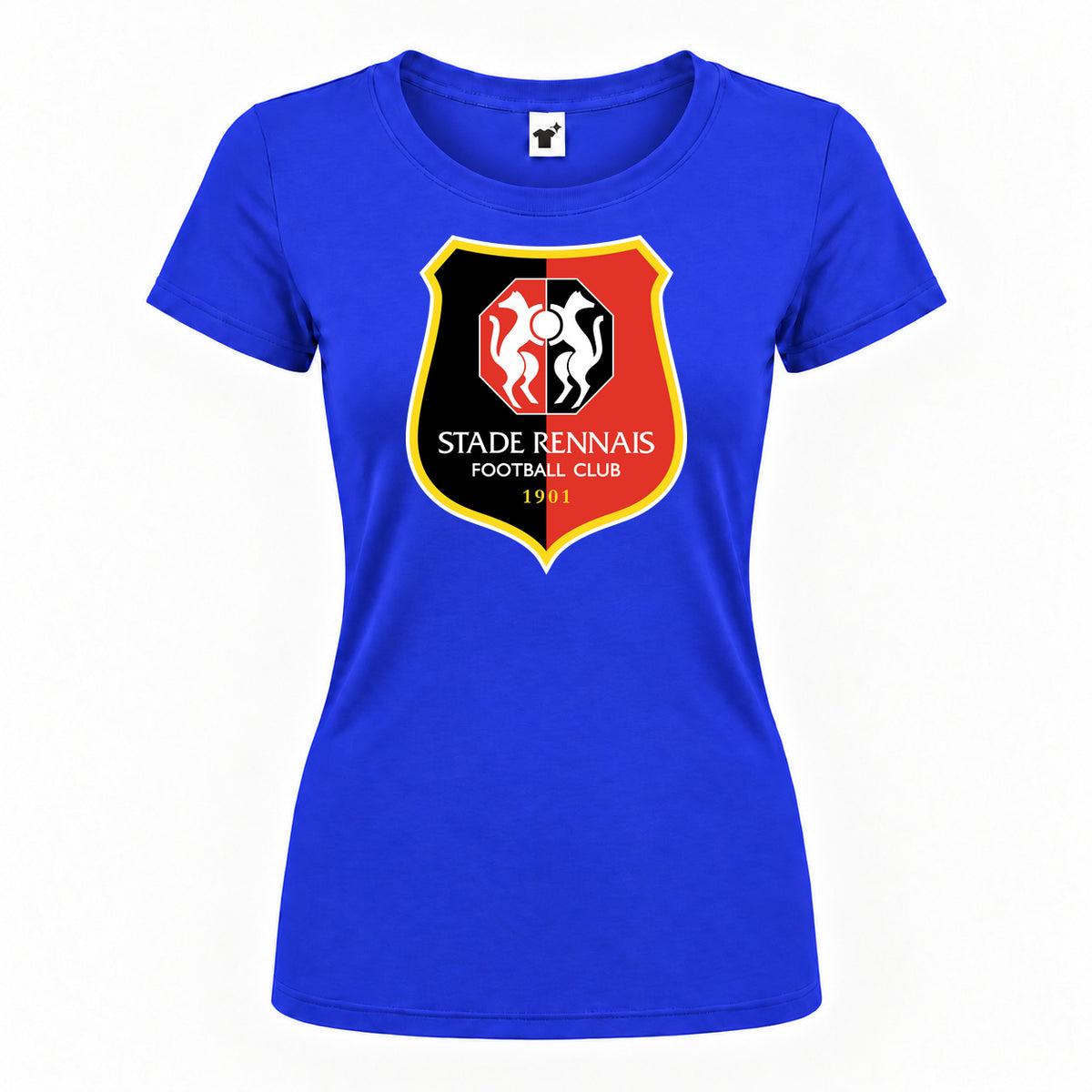 Women's Stade Rennais FC Round Neck T-Shirt — Royal Blue — original logo on current Drive garment