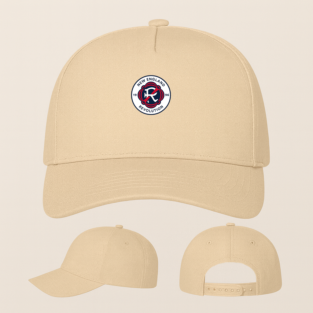 New England Revolution FC Five Panel Twill Snapback Cap