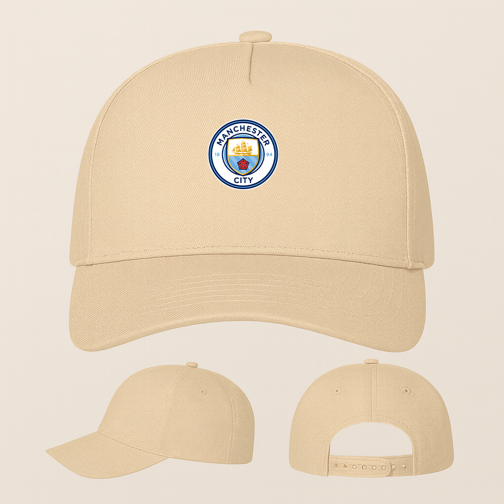 Manchester City Soccer Five Panel Twill Snapback Cap
