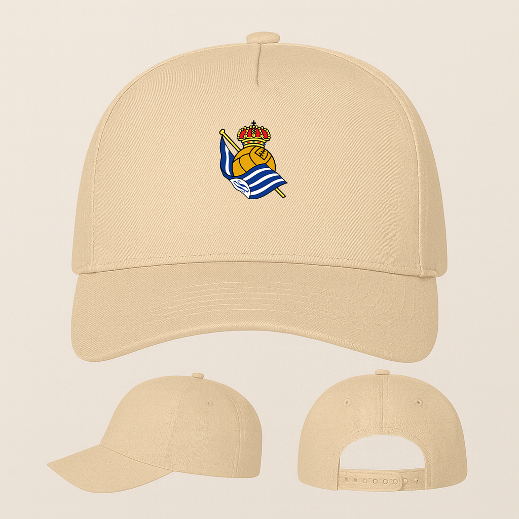 Real Sociedad FC Five Panel Twill Snapback Cap