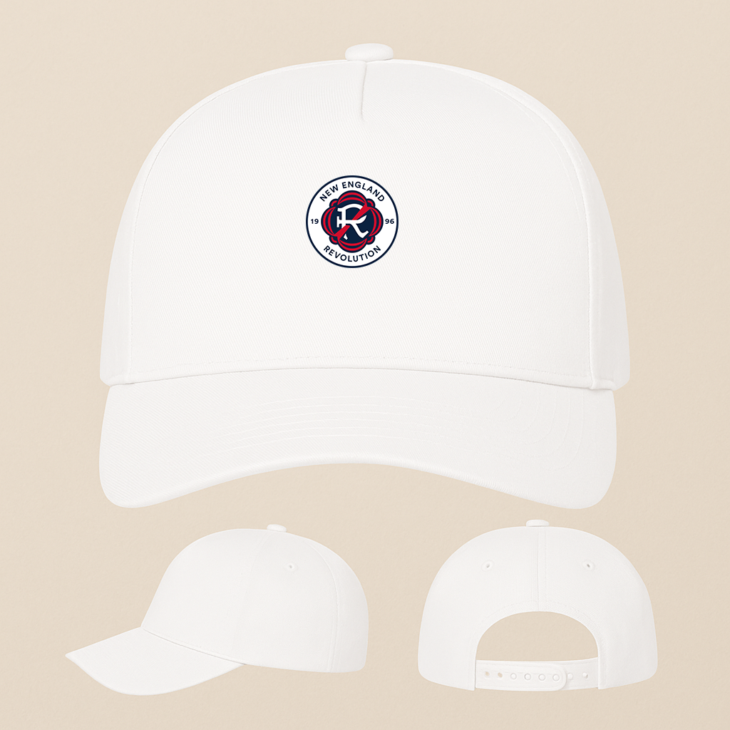 New England Revolution FC Five Panel Twill Snapback Cap
