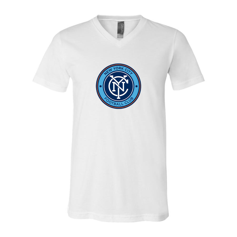 Men’s New York City FC - BELLA + CANVAS - Jersey V-Neck Tee - 3005