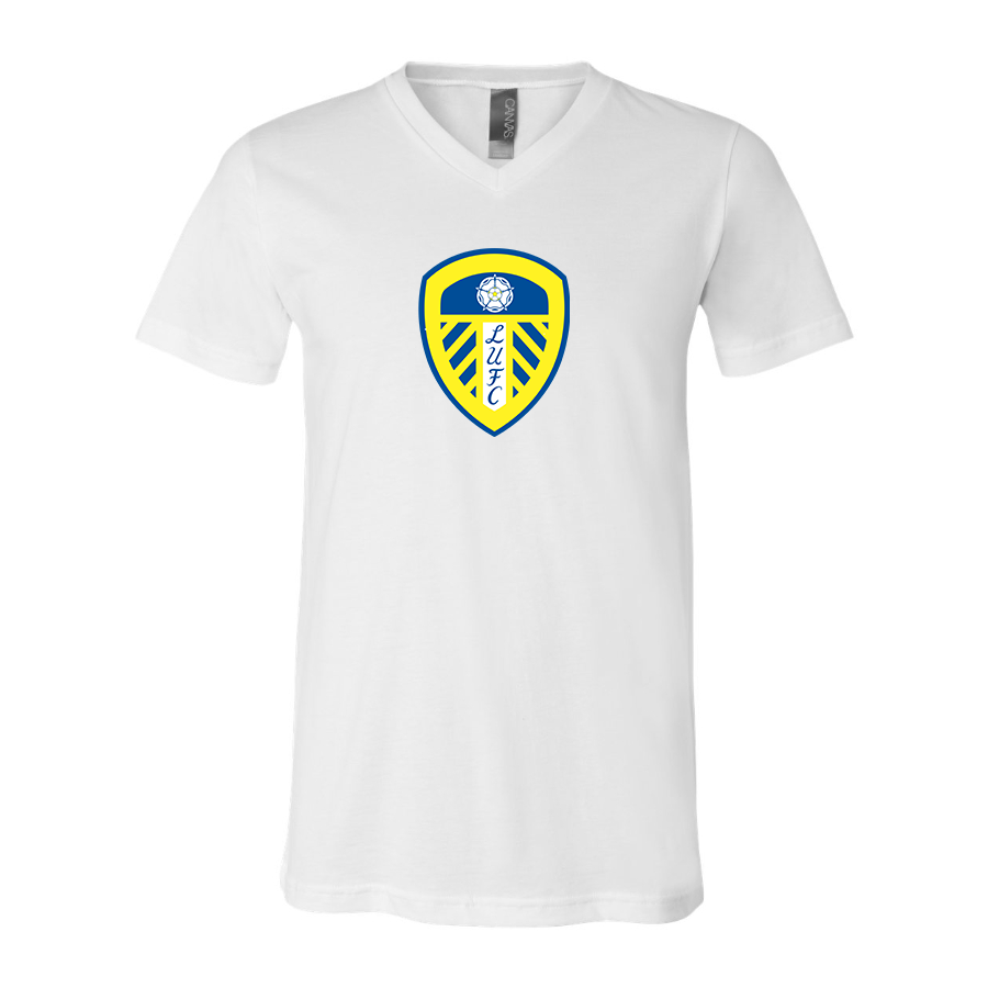 Men’s Leeds United Football Club- BELLA + CANVAS - Jersey V-Neck Tee - 3005
