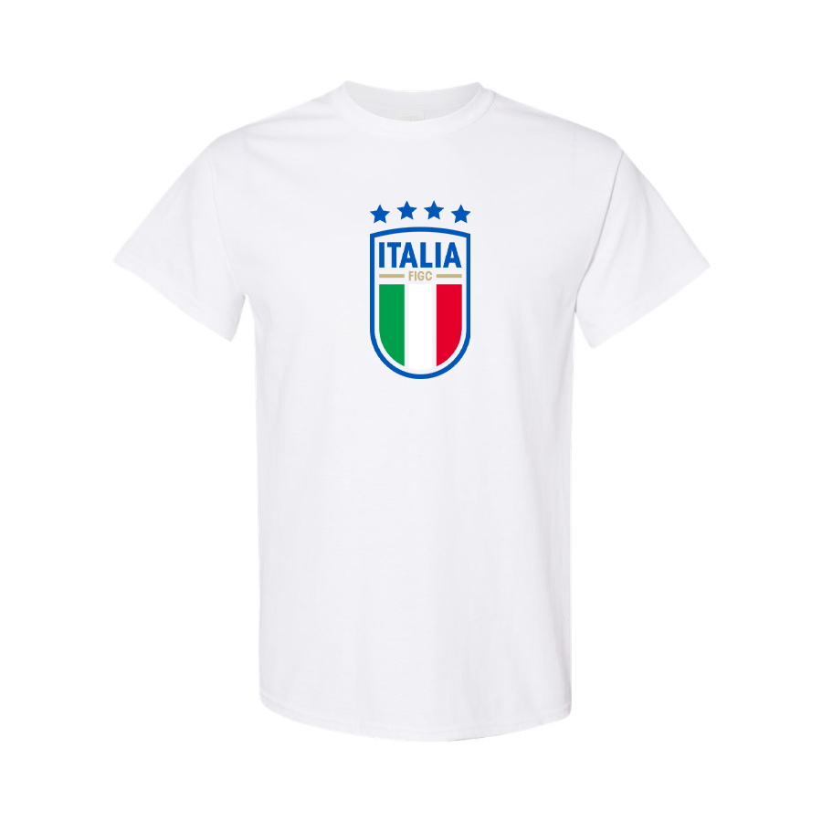 Men's Italy National Soccer Cotton T-Shirt