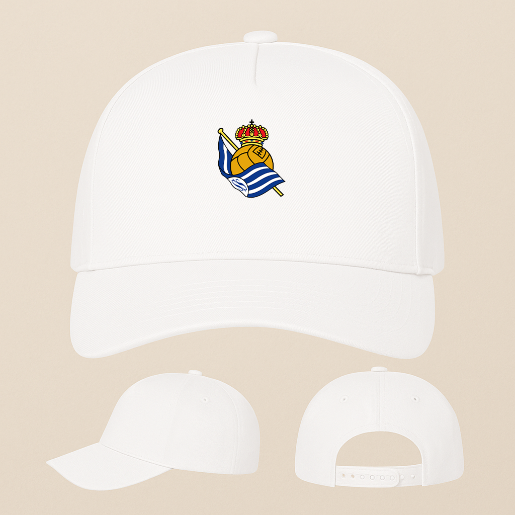 Real Sociedad FC Five Panel Twill Snapback Cap
