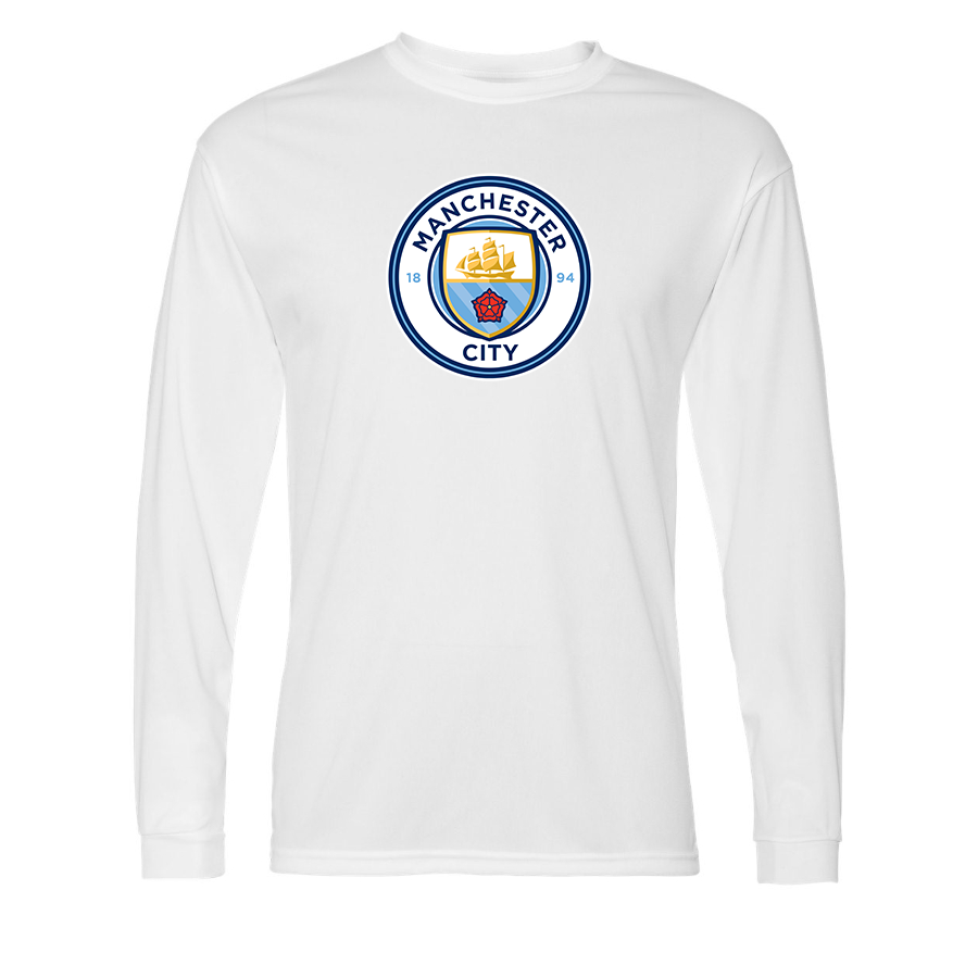 Men’s Manchester City Soccer Performance Long Sleeve T-Shirt