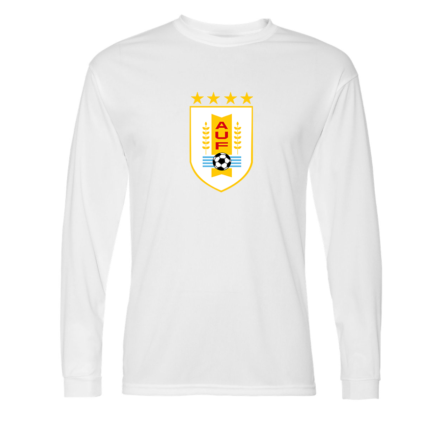 Men’s Uruguay National Soccer Team Performance Long Sleeve T-Shirt