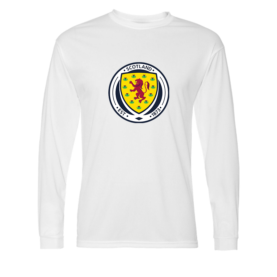 Men’s Scotland National Soccer Team - C2 Sport - Performance Long Sleeve T-Shirt - 5104