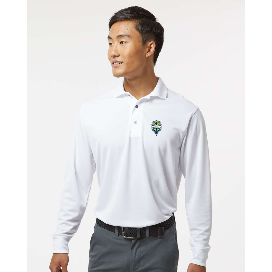 Men's Seattle Sounders FC - Paragon - Prescott Long Sleeve Polo - 110