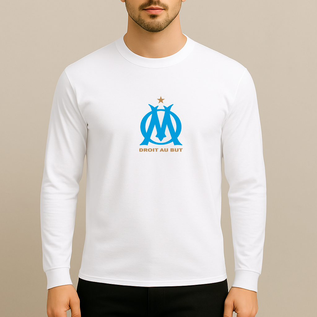 Men's Olympique de Marseille FC Long Sleeve T-Shirt