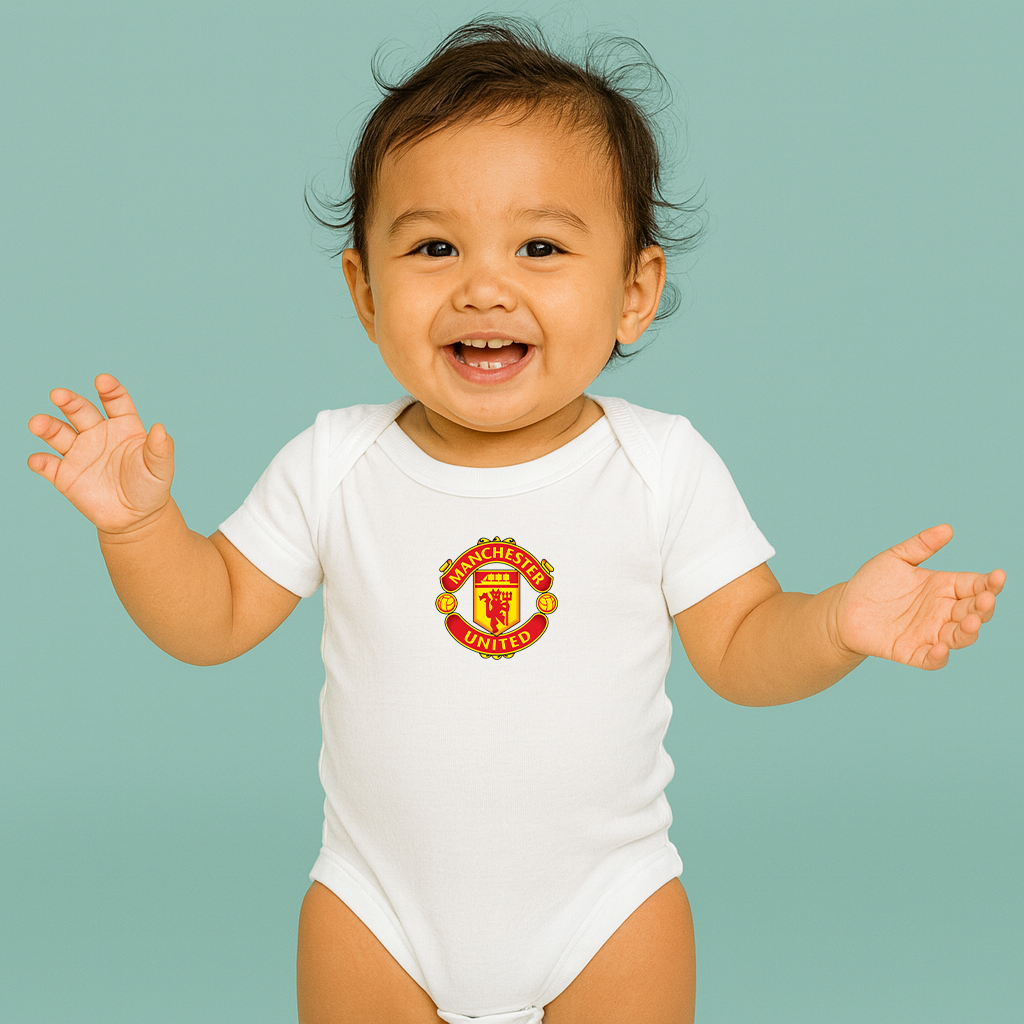 Baby Manchester United Soccer Romper Onesie
