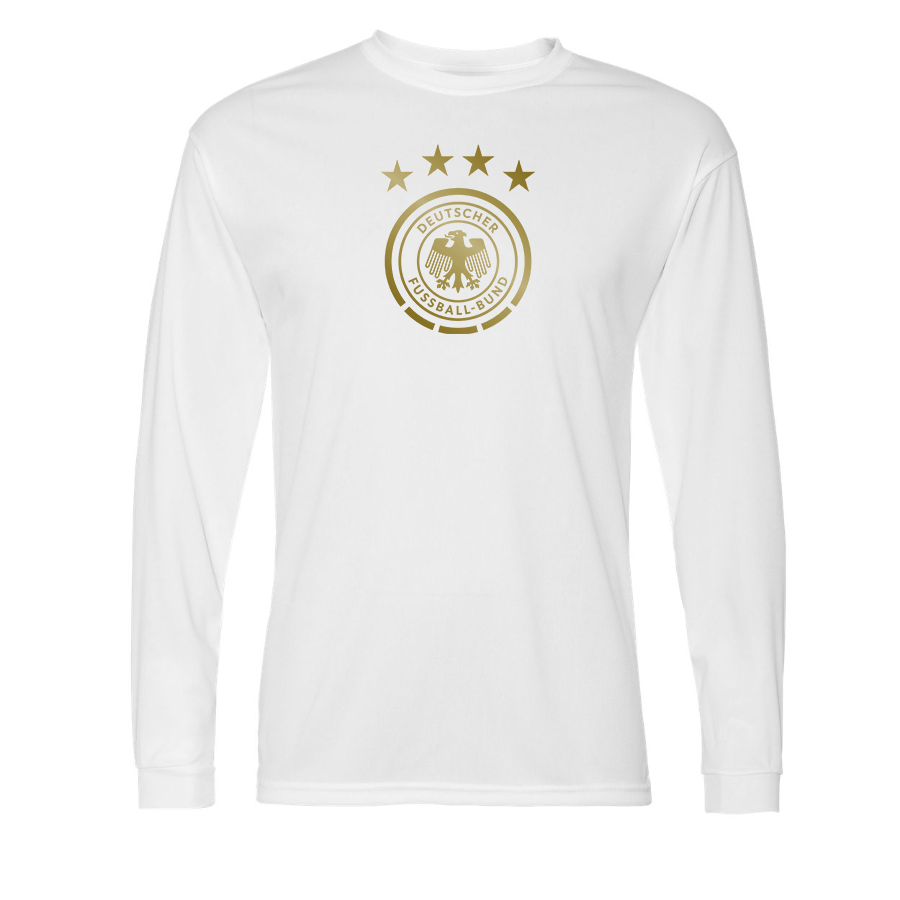 Men’s Germany Soccer Performance Long Sleeve T-Shirt