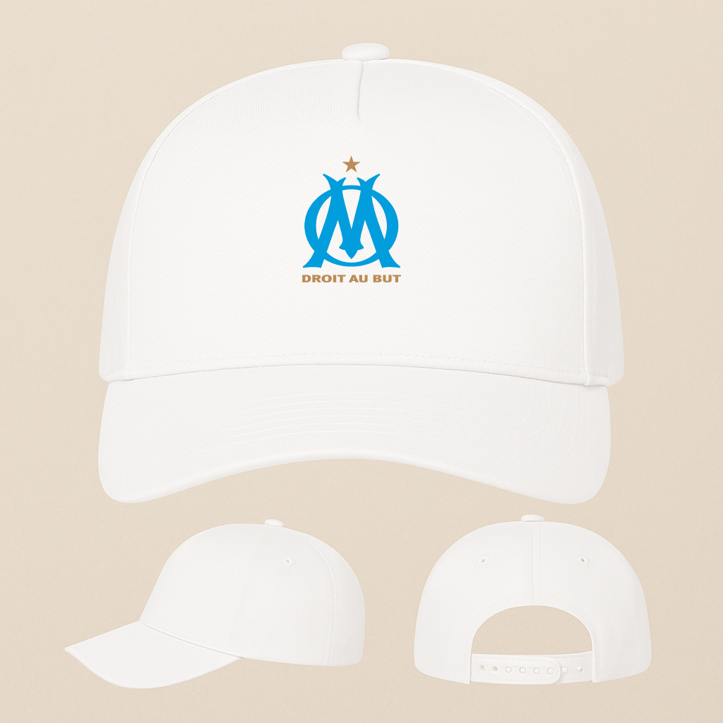 Olympique de Marseille FC Five Panel Twill Snapback Cap