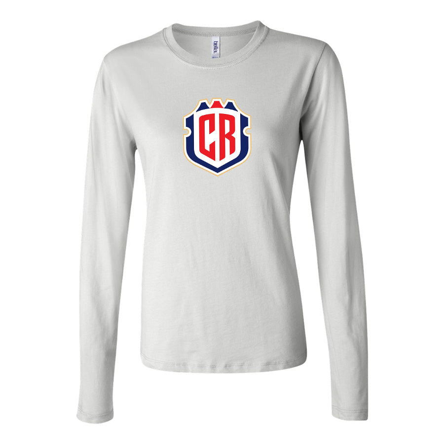 Women's Costa Rica National Soccer Team Long Sleeve T-Shirt