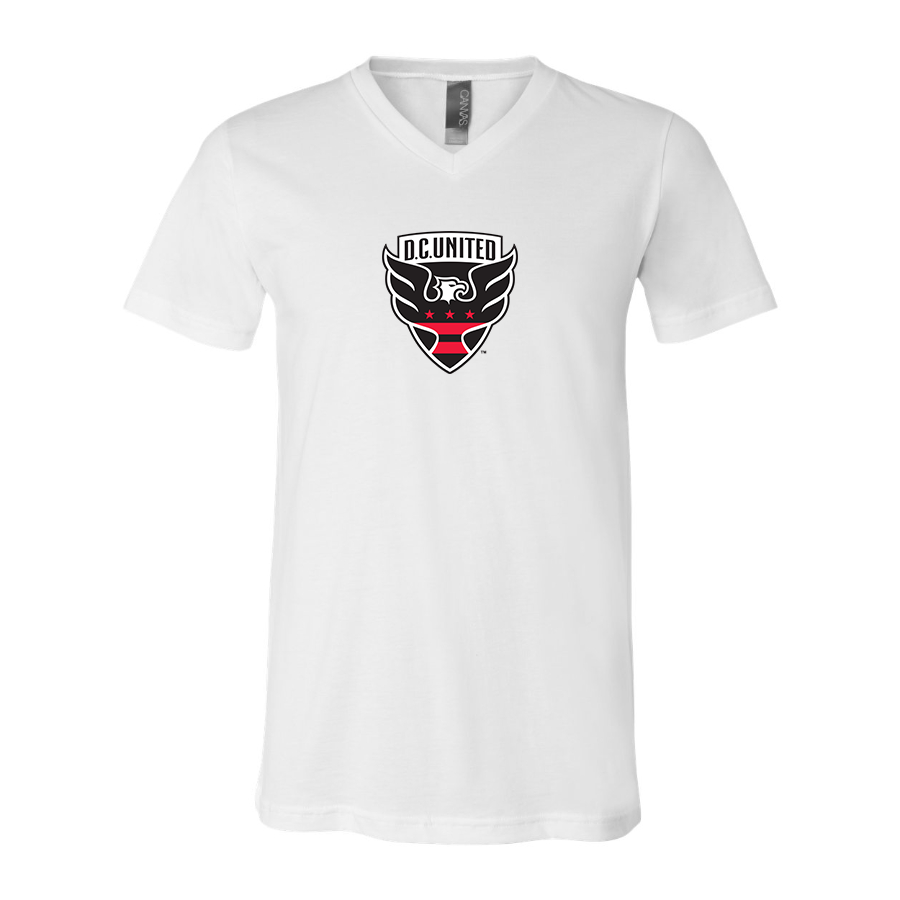Men’s D.C. United FC - BELLA + CANVAS - Jersey V-Neck Tee - 3005