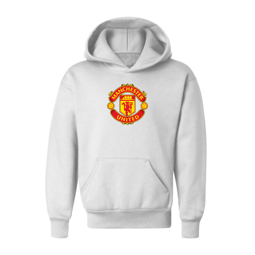 Youth Kids Manchester United Soccer Pullover Hoodie