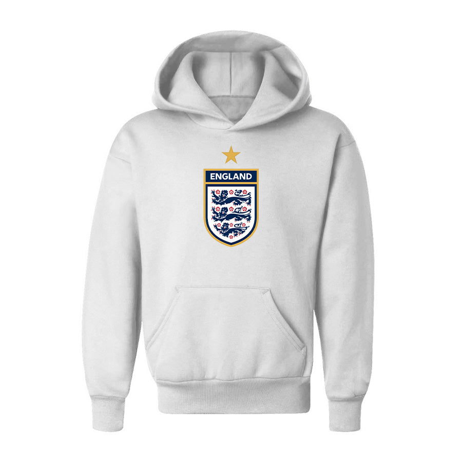 Youth Kids England National Soccer Team Pullover Hoodie