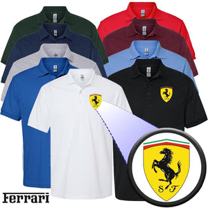 Men’s Ferrari Motorsport Car Dry Blend Polo