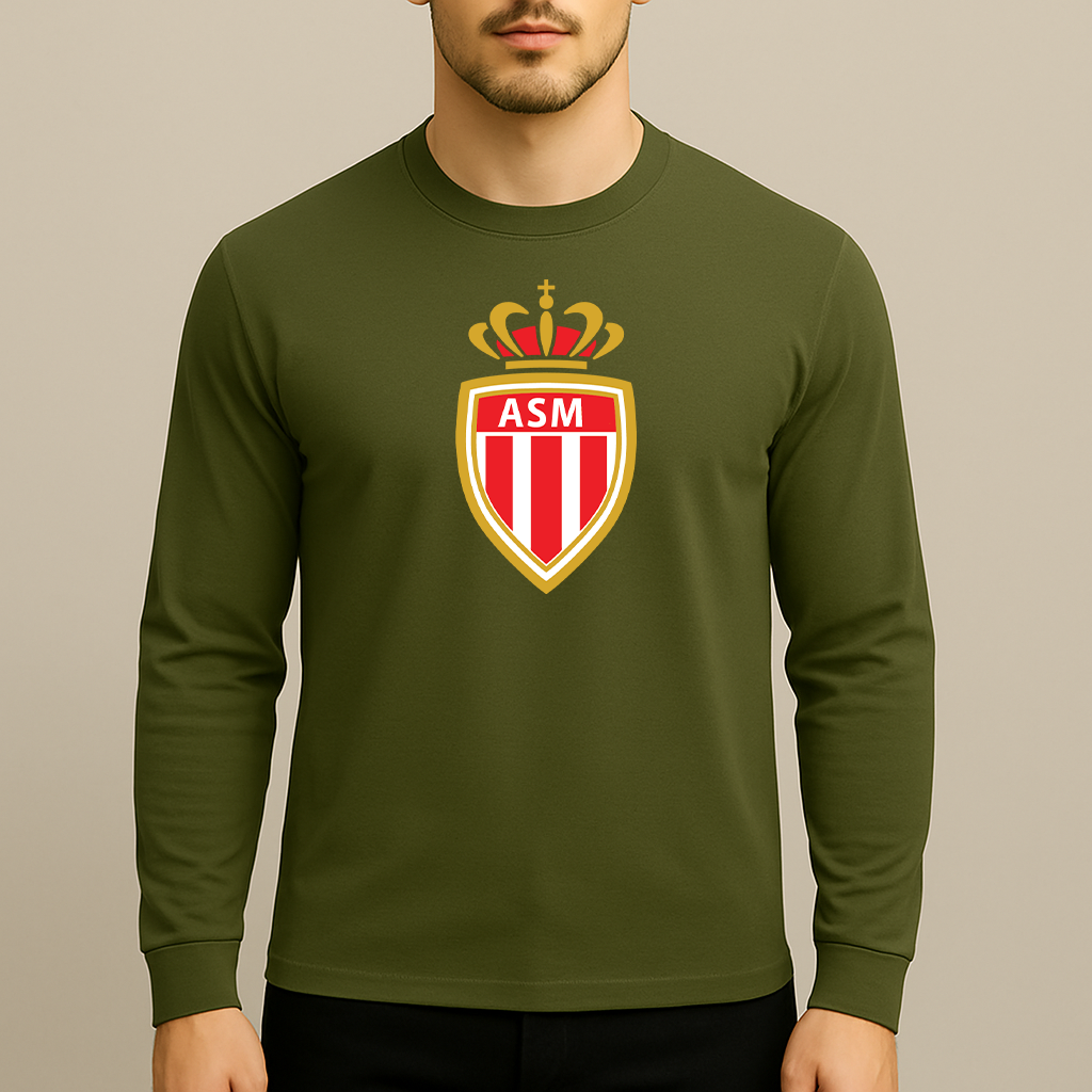 Men's AS Monaco FC Long Sleeve T-Shirt