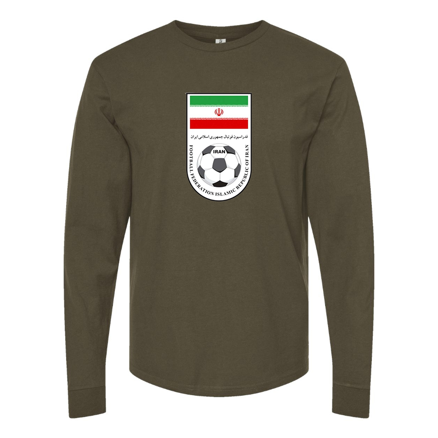 Men's Iran National Soccer Team Long Sleeve T-Shirt